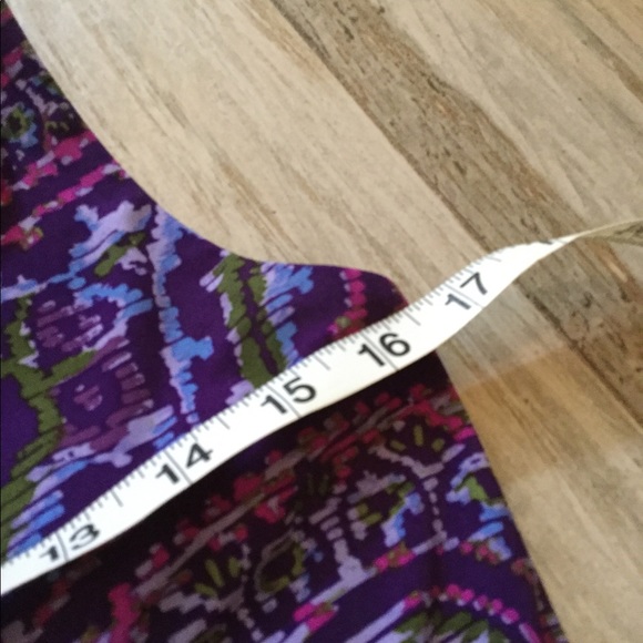 Lauren faux wrap sleeveless dress, Purple, Medium - Picture 4 of 8